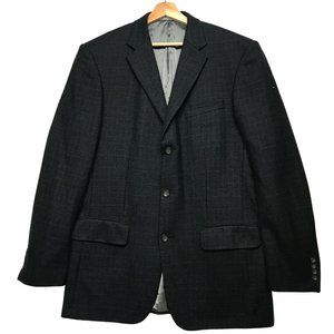 Oscar de Renta Mens plaid Sport Blazer Size 42L Wool Jacket Vintage multicolor